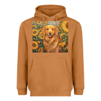 Meerkat golden retriever Heavyweight Hoodie - Unal Design