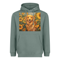 Sage golden retriever Heavyweight Hoodie - Unal Design