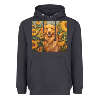 Smoke golden retriever Heavyweight Hoodie - Unal Design