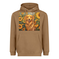 Toasted Coconut golden retriever Heavyweight Hoodie - Unal Design