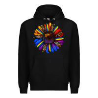 Black pride sunflower Premium Hoodie - JahusDesignShop