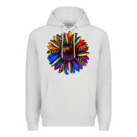Dove Grey pride sunflower Premium Hoodie - JahusDesignShop