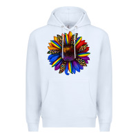 White pride sunflower Premium Hoodie - JahusDesignShop
