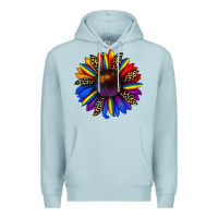 Blue Mist pride sunflower Premium Hoodie - JahusDesignShop