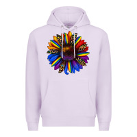 Lilac pride sunflower Premium Hoodie - JahusDesignShop