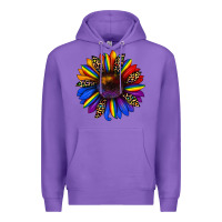 Purple pride sunflower Premium Hoodie - JahusDesignShop