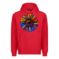 Red pride sunflower Premium Hoodie - JahusDesignShop