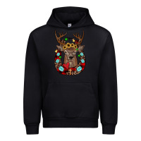 Black christmas horseshoe Urban Hoodie - JahusDesignShop