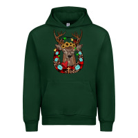 Forest Green christmas horseshoe Urban Hoodie - JahusDesignShop