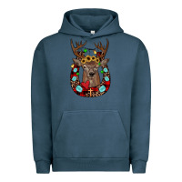 Pigment Midnight Navy christmas horseshoe Urban Hoodie - JahusDesignShop