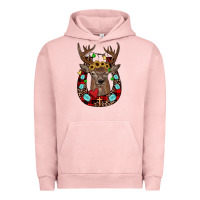 Pigment Salmon christmas horseshoe Urban Hoodie - JahusDesignShop
