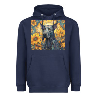 Navy great dane Heavyweight Hoodie - Unal Design