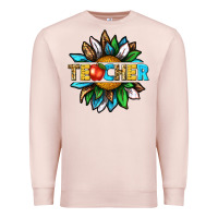 Pale Pink teacher sunflower tbw Premium Sweatshirt - texasbilliewilder
