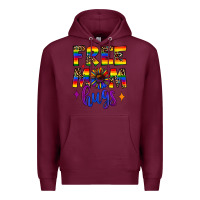 Burgundy free mom hugs Premium Hoodie - JahusDesignShop
