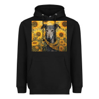 Black greyhound Heavyweight Hoodie - Unal Design