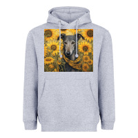 Heather Grey greyhound Heavyweight Hoodie - Unal Design