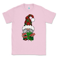 Bubblegum Pink Christmas Gnome With Candy Classic Tee - BundleAndBundleShop