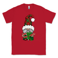 Red Christmas Gnome With Candy Classic Tee - BundleAndBundleShop