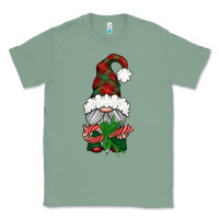 Sage Christmas Gnome With Candy Classic Tee - BundleAndBundleShop