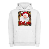 Pigment Lunar Rock believe santa Urban Hoodie - JahusDesignShop