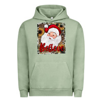 Pigment Oil Green believe santa Urban Hoodie - JahusDesignShop