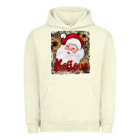 Pigment Pistachio believe santa Urban Hoodie - JahusDesignShop