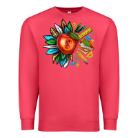 Cardinal teacher sunflower Premium Sweatshirt - texasbilliewilder