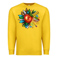Lemon teacher sunflower Premium Sweatshirt - texasbilliewilder