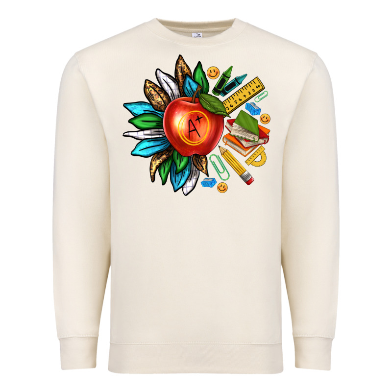 Teacher Sunflower Premium Sweatshirt by texasbilliewilder | Teevron