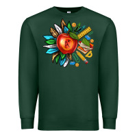 Sports Green teacher sunflower Premium Sweatshirt - texasbilliewilder