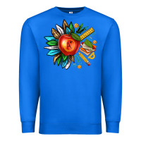 True Royal teacher sunflower Premium Sweatshirt - texasbilliewilder