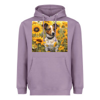 Lavender jack russel terrier Heavyweight Hoodie - Unal Design