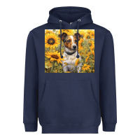Navy jack russel terrier Heavyweight Hoodie - Unal Design