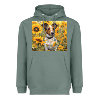 Sage jack russel terrier Heavyweight Hoodie - Unal Design
