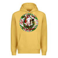 Antique Gold Christmas cow bells ring are you listening Premium Hoodie - Artiststas