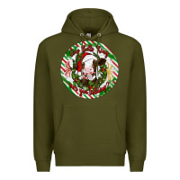 Army Green Christmas cow bells ring are you listening Premium Hoodie - Artiststas