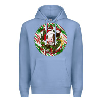 Colony Blue Christmas cow bells ring are you listening Premium Hoodie - Artiststas