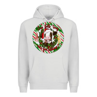Dove Grey Christmas cow bells ring are you listening Premium Hoodie - Artiststas