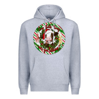 Heather Grey Christmas cow bells ring are you listening Premium Hoodie - Artiststas