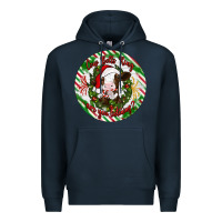 Navy Christmas cow bells ring are you listening Premium Hoodie - Artiststas