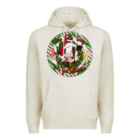 Oatmeal Heather Christmas cow bells ring are you listening Premium Hoodie - Artiststas