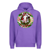 Purple Christmas cow bells ring are you listening Premium Hoodie - Artiststas