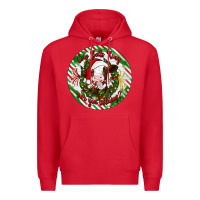 Red Christmas cow bells ring are you listening Premium Hoodie - Artiststas