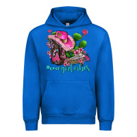 Cobalt cowgirl vibes with boots and gun Urban Hoodie - AdoDesignShop