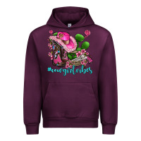 Mauve Wine cowgirl vibes with boots and gun Urban Hoodie - AdoDesignShop