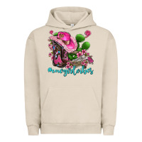 Pigment French Oak cowgirl vibes with boots and gun Urban Hoodie - AdoDesignShop