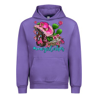 Tulip cowgirl vibes with boots and gun Urban Hoodie - AdoDesignShop
