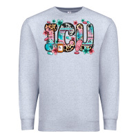 Heather Grey icu intensive care unit Premium Sweatshirt - Zillion Design Studio