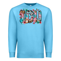 Ocean Blue icu intensive care unit Premium Sweatshirt - Zillion Design Studio