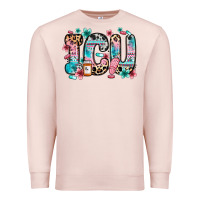Pale Pink icu intensive care unit Premium Sweatshirt - Zillion Design Studio